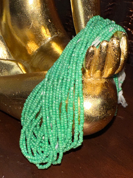 Green and Clear Waist Beads
