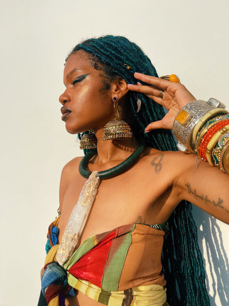 INDIAN BELL EARRINGS - EXTRA LARGE GOLD PLATED JHUMAKAS