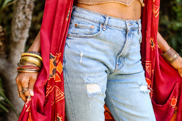 SAME TRIBE SLEEVELESS DUSTER