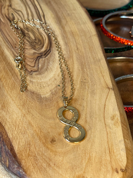 Gold Plated Infinity Love Necklace