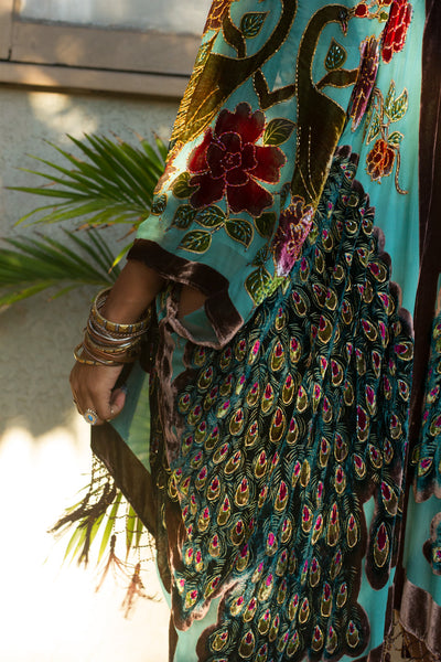 Epitome of Beauty Peacock Kimono