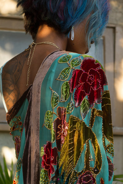 Epitome of Beauty Peacock Kimono