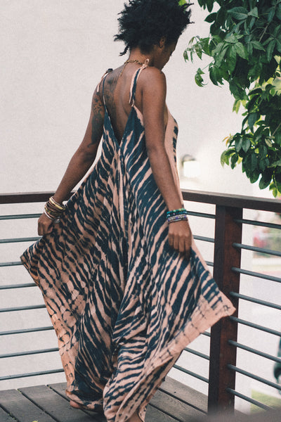 Peach & Navy Zinga Jumper