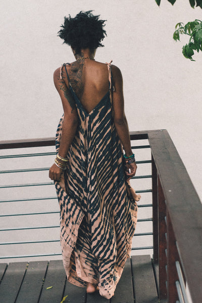 Peach & Navy Zinga Jumper