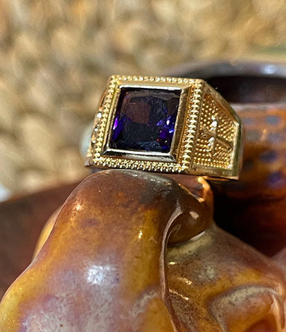 Amethyst Unisex Ring