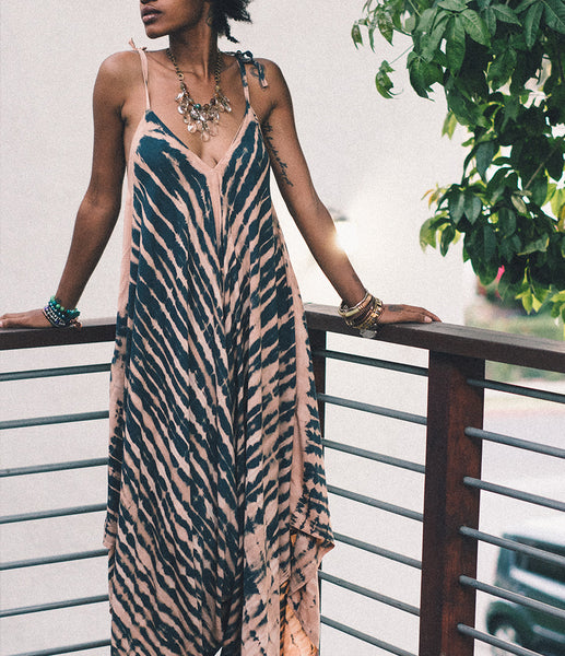 Peach & Navy Zinga Jumper