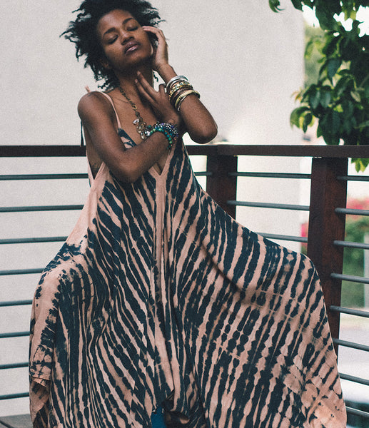 Peach & Navy Zinga Jumper