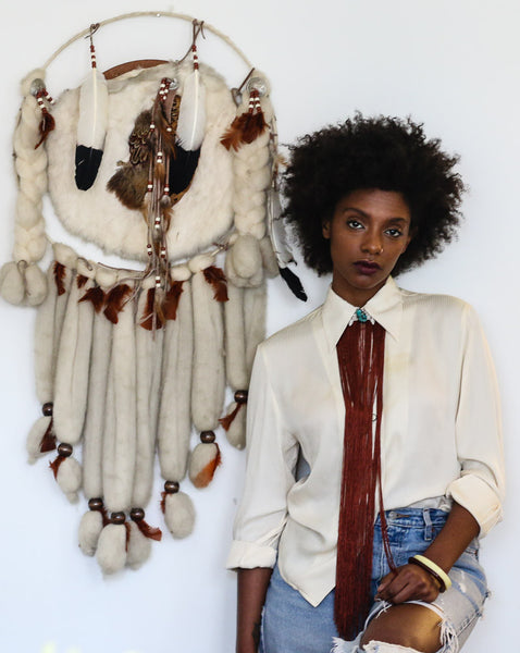 "The Vintage Native" Fringe Choker