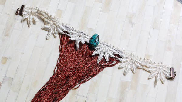 "The Vintage Native" Fringe Choker