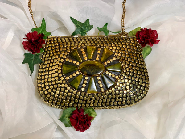 Gold Metal Goddess Bag
