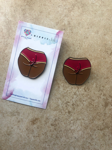 Hello I'm Menstruating enamel pins