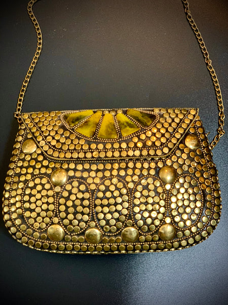 Gold Metal Goddess Bag