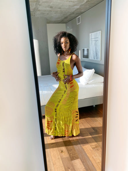 Neon Green Vacation Bae Dress