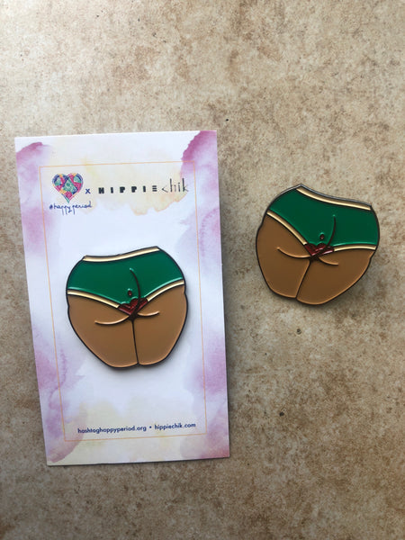 Hello I'm Menstruating enamel pins