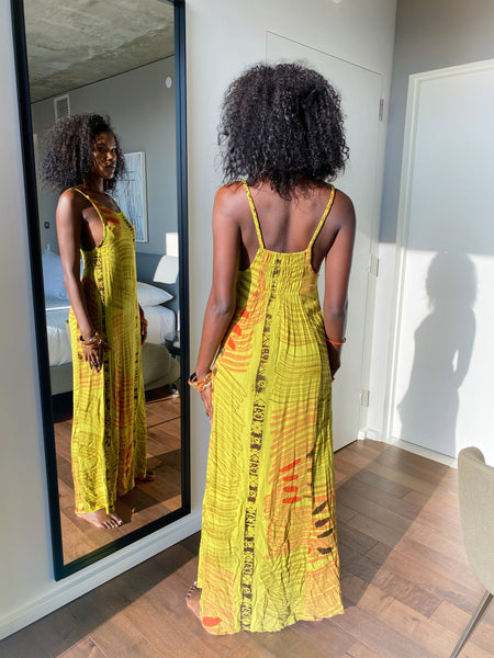 Neon Green Vacation Bae Dress