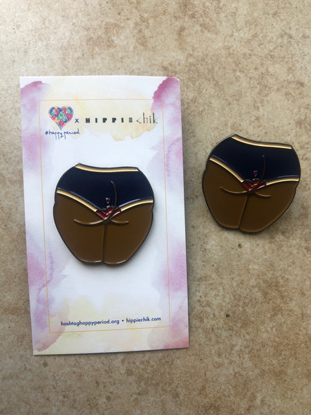 Hello I'm Menstruating enamel pins