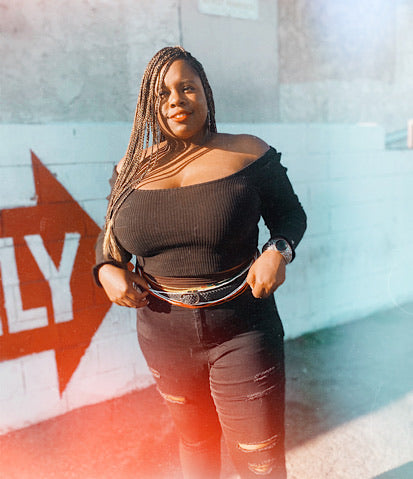 A Lil Shoulder Action Long Sleeve Crop Top