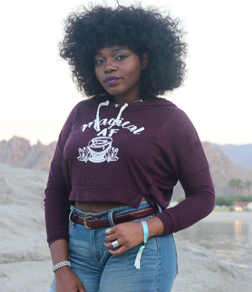 Magical AF Cropped Jersey Hoodies