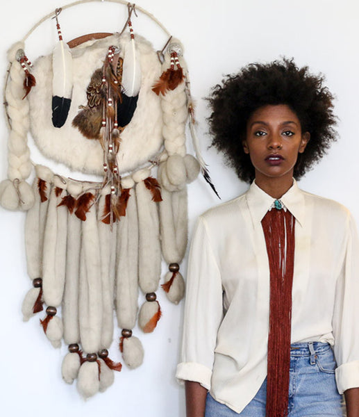 "The Vintage Native" Fringe Choker