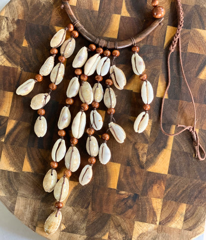 Cowrie Rain Necklace