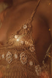 Handmade Bronze Goddess Crochet Dress