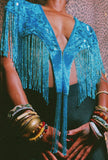 Vintage Sequin Shawl / Cape / Shoulder Applique