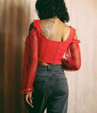 HAWT & SPICY RED CORSET TOP