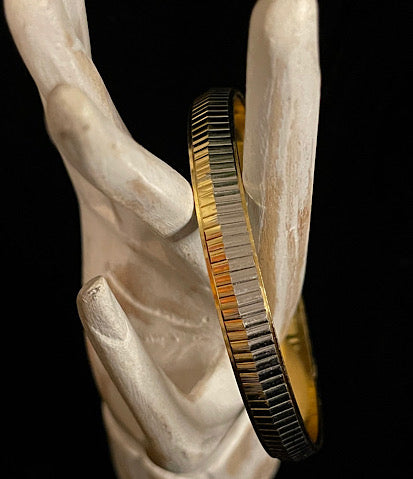 Ode to Kirk Franklin Silver & Gold Bangle 1