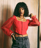 HAWT & SPICY RED CORSET TOP