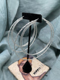 Triple Threat Hoop Earrings
