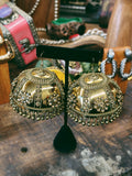 INDIAN BELL EARRINGS - EXTRA LARGE GOLD PLATED JHUMAKAS