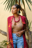 SAME TRIBE SLEEVELESS DUSTER