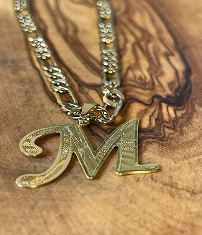 Medium Gold Initial Necklace