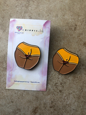 Hello I'm Menstruating enamel pins