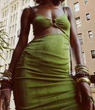 Lemongrass Green BodyCon Dress