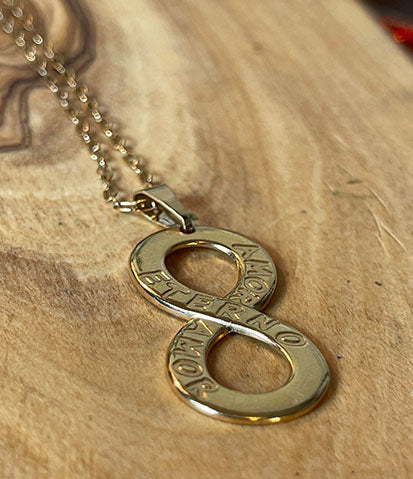 Gold Plated Infinity Love Necklace