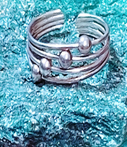 Orbit Sterling Silver Toe Ring