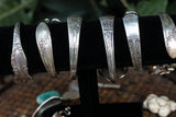 Sterling Silver + Natural Stone Fork Bracelet