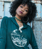 Trippy Chik Cropped Hoodies